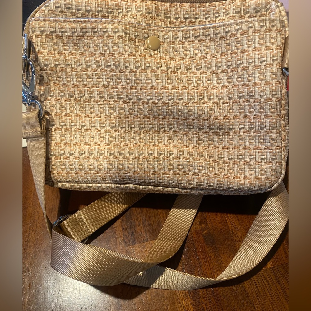 IHKWIP Tan Woven Design Crossbody Bag - Picture 3 of 9